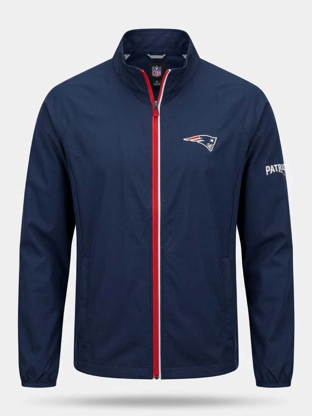 NFL Team Apparel New England Patriots Women Full Zip Jacket Navy Blue XL
